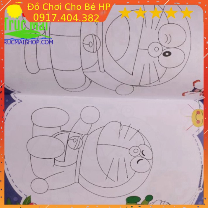 [SIÊU SALE] Vở tô màu doremon - doraemon ✅  Đồ Chơi Trẻ Em HP