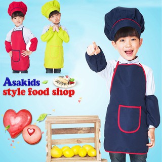 Trẻ em không thấm nước Cartoon Kitchen Cooking Bib Tạp dề