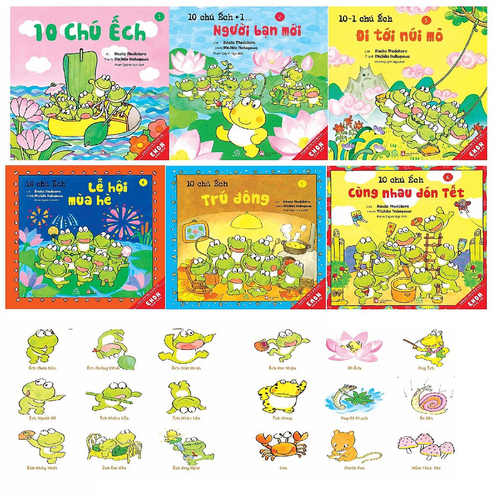 Sách - Combo 10 Chú Ếch phần 1 (Tập 1-6)