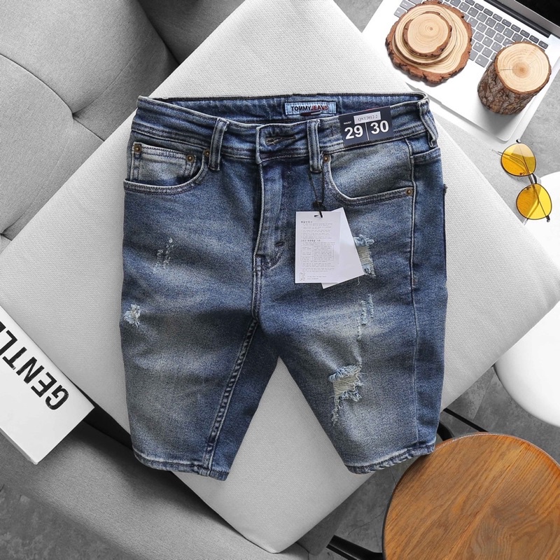Quần short nam cao cấp jean co giãn nhiều màu