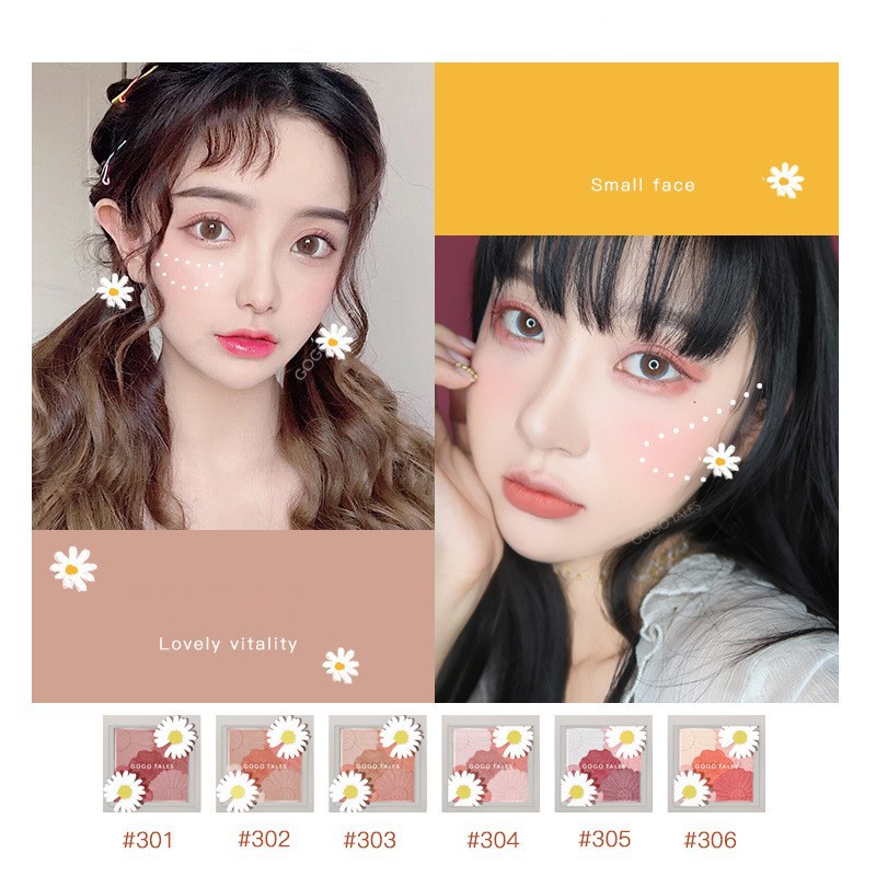 Phấn má GOGO TALES hoa cúc Hearbeat Pink Blush GT173 | BigBuy360 - bigbuy360.vn