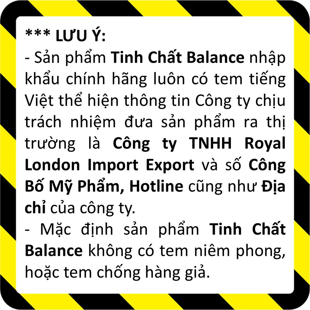 Tinh chất Dưỡng Da Balance Active Formula 30ml (VitaminC/Hyaluronic/Snake Vemon/Collagen/Dragon Blood)