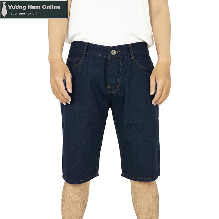 Quần short jean nam ngắn cao cấp chất bò big size kiểu trơn đơn giản VN56C