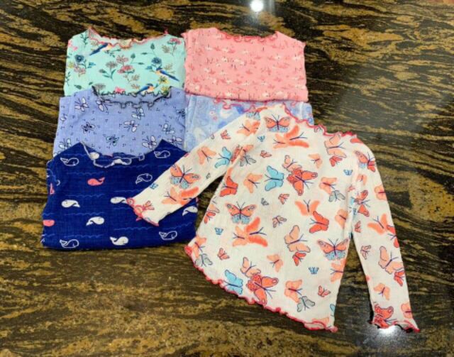 Áo cotton thu đông dài tay cho bé trai bé gái