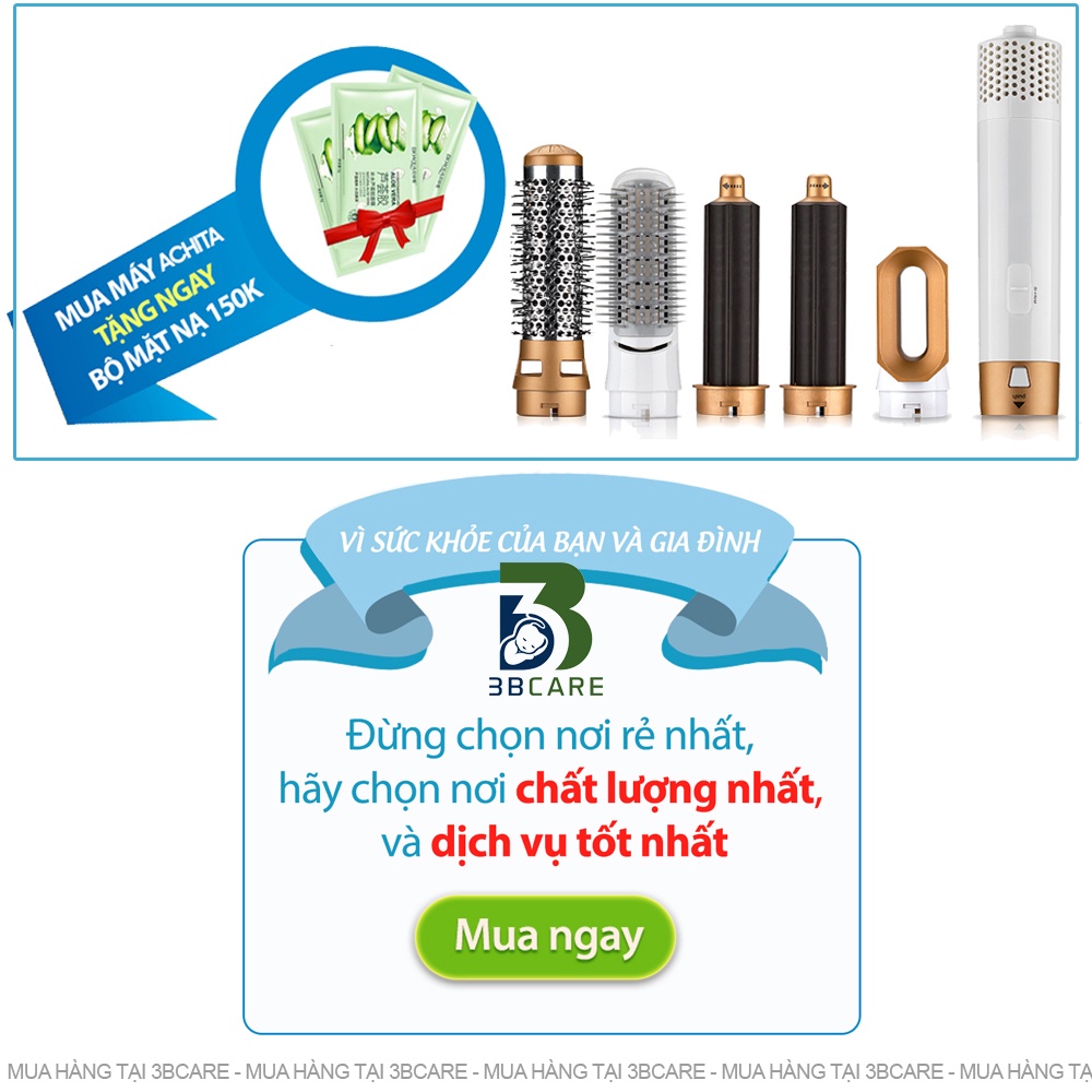 Máy sấy tóc tạo kiểu ACHITA S05 5 đầu tạo kiểu , máy sấy tóc cao cấp - Shop 3B Care