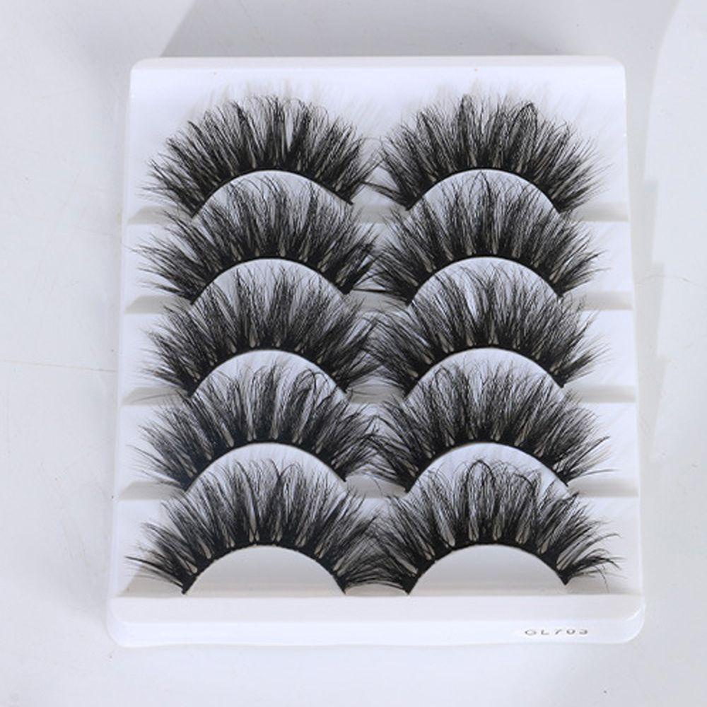 OCEANMAP Cặp Lông Mi Giả 3D Mềm Mại Tự Nhiên