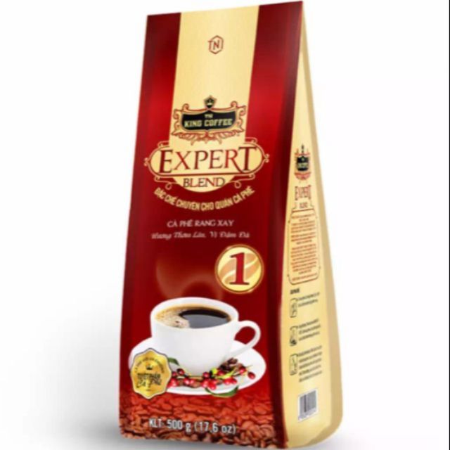 King Coffee Cà Phê Rang Xay Expert Blend 1 - Túi 500g