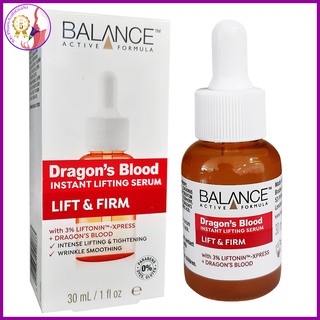 Serum balance nâng cơ, xóa nhăn máu rồng dragon’s blood instant lifting serum 30ml