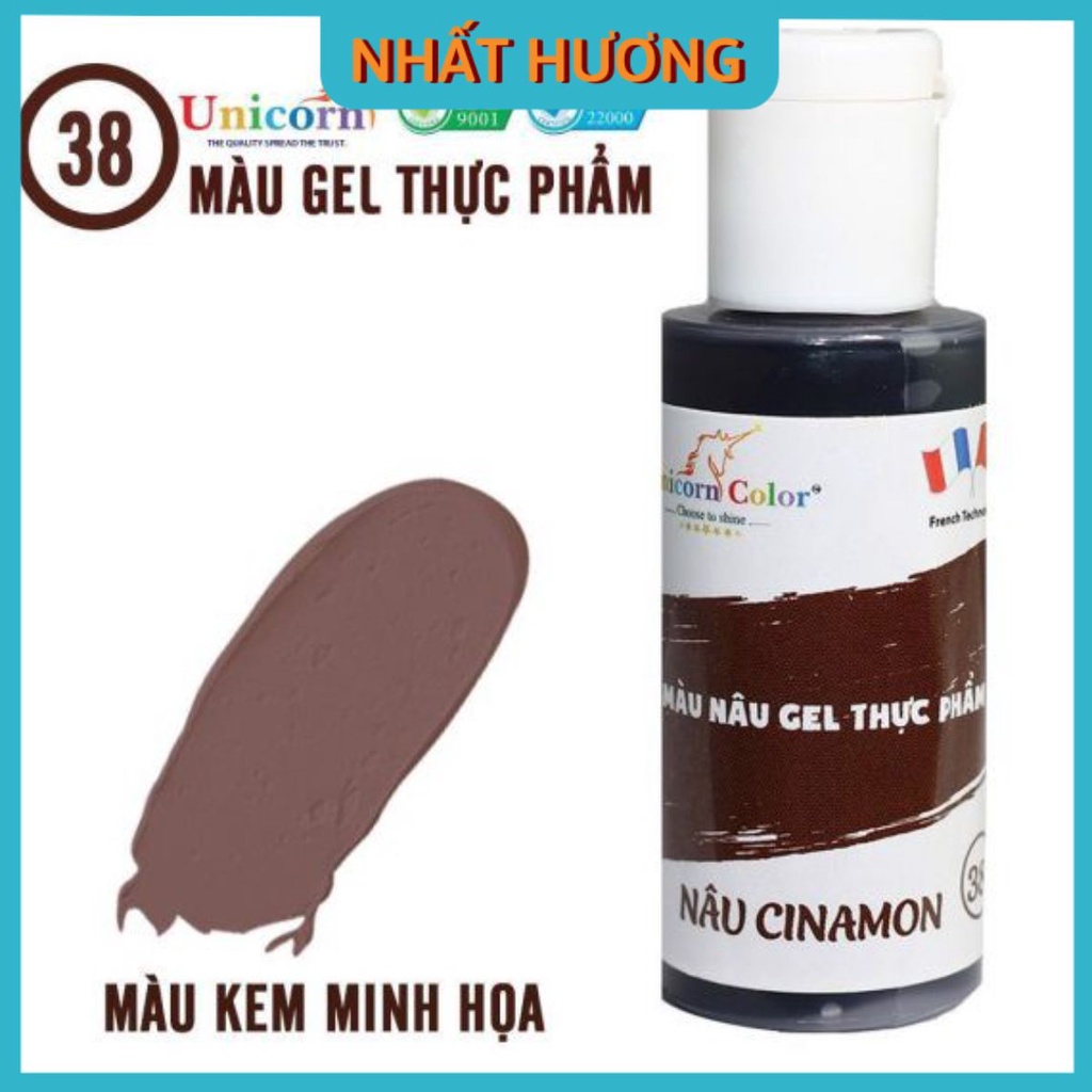 Màu Gel Nâu Cinamon Unicorn D38 28gr