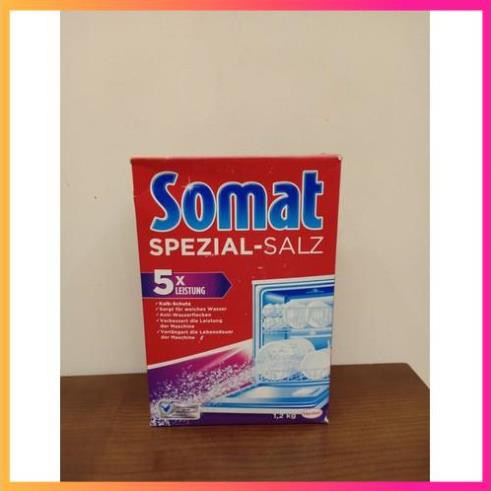 Muối rửa bát Somat 1.2kg làm mềm nước cho máy rửa bát