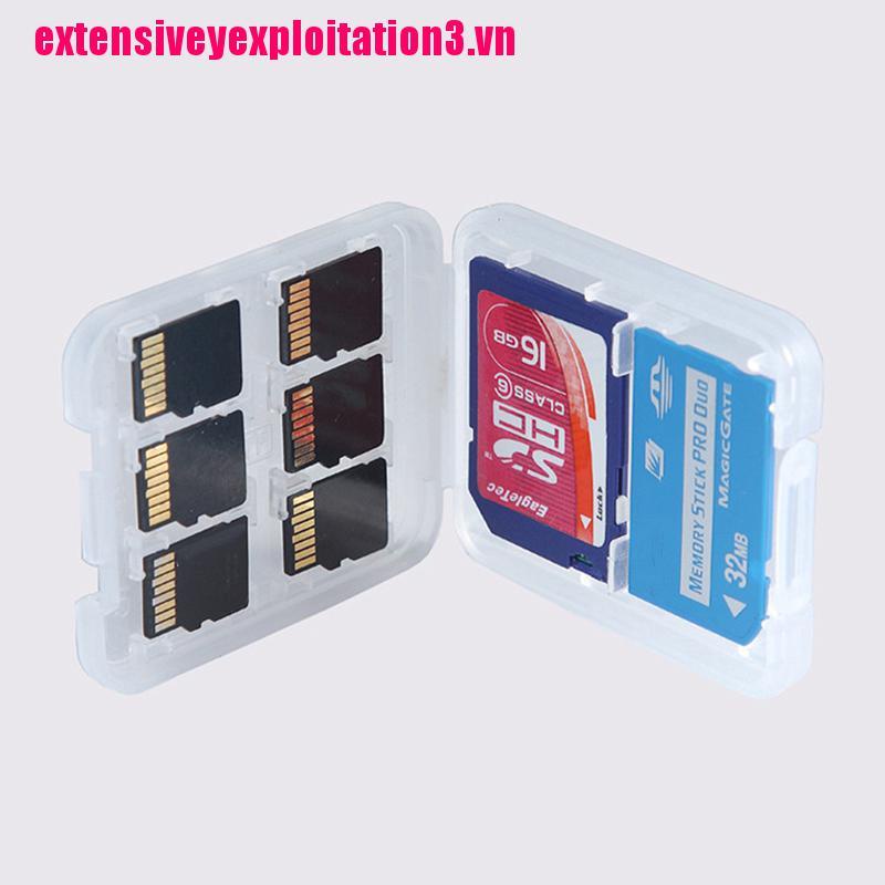 Hộp Đựng Thẻ Nhớ Micro SD TF SDHC MSPD 8 Ngăn Tiện Dụng