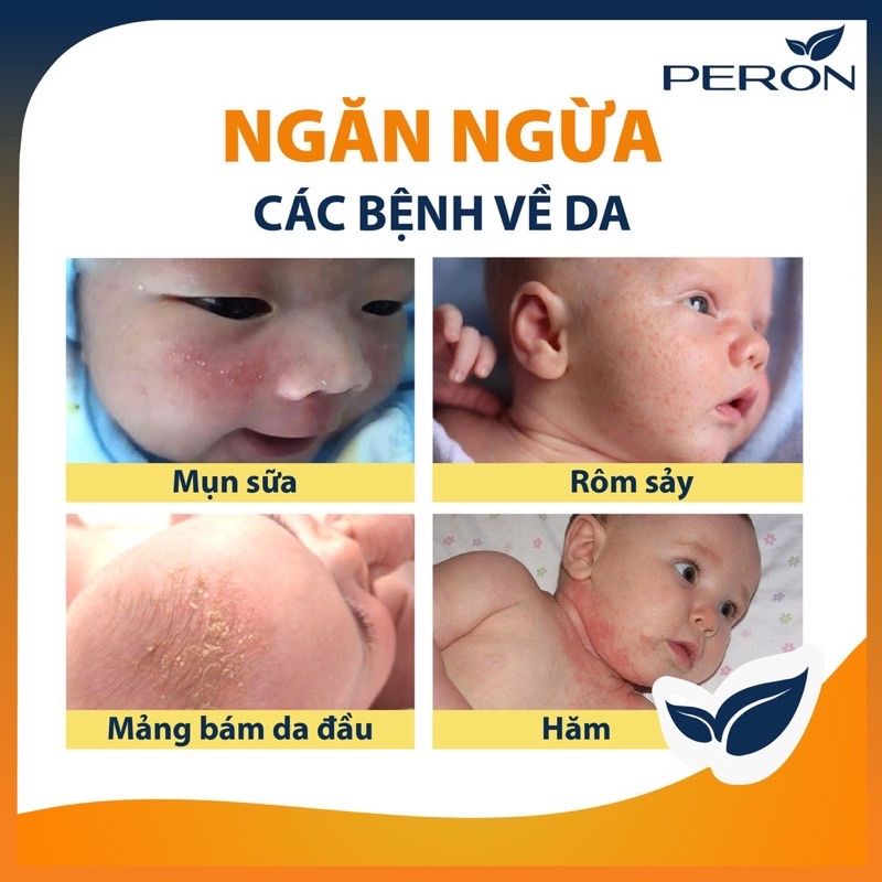 PERON BABY Sữa tắm gội cho bé Peron baby bath &amp; shampoo 500ml
