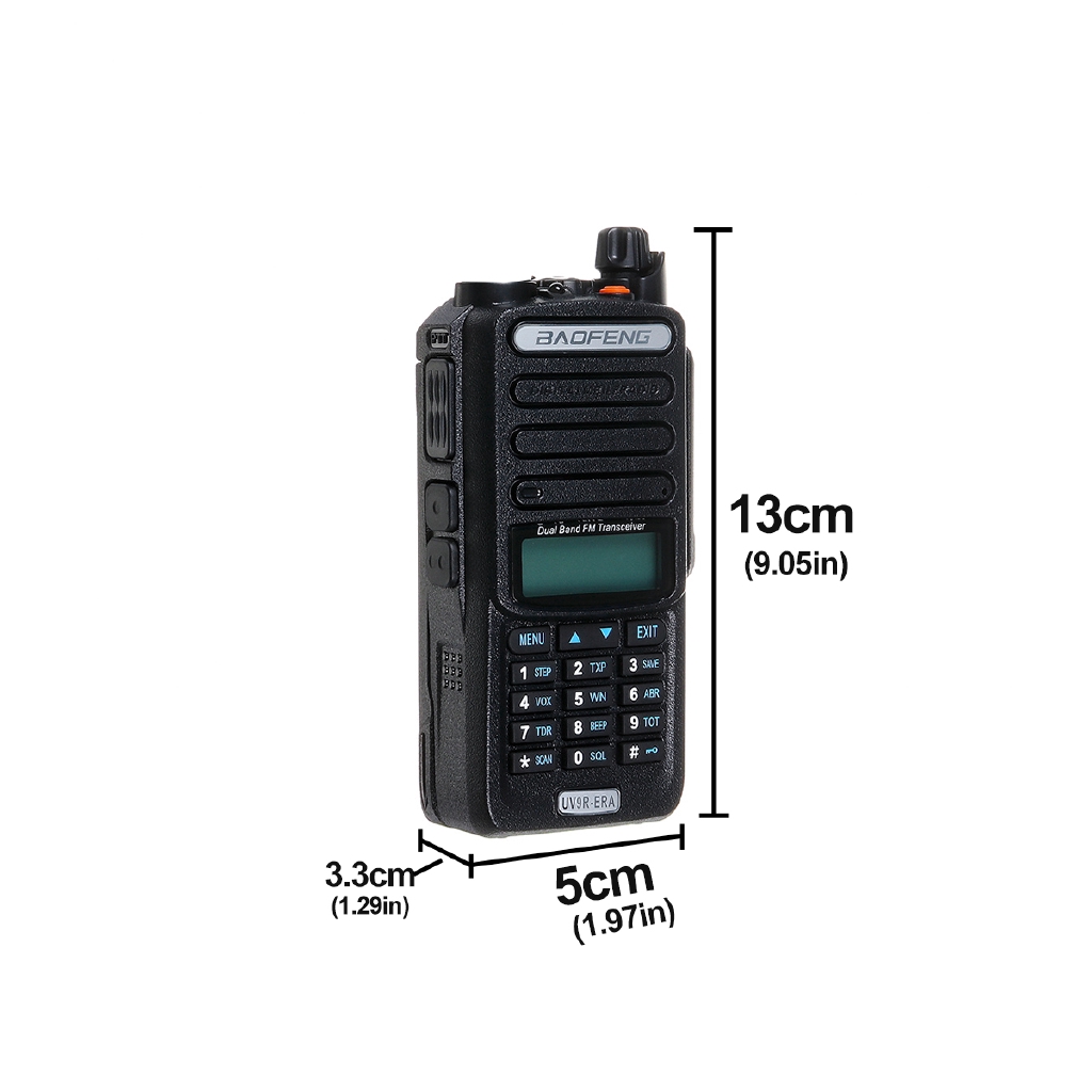 Bộ đàm cầm tay 18W Baofeng UV-9R Plus VHF UHF băng tần kép hai chiều Radio-3c