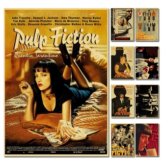 Poster Treo Tường Hình Quentin Tarantino Phong Cách Retro
