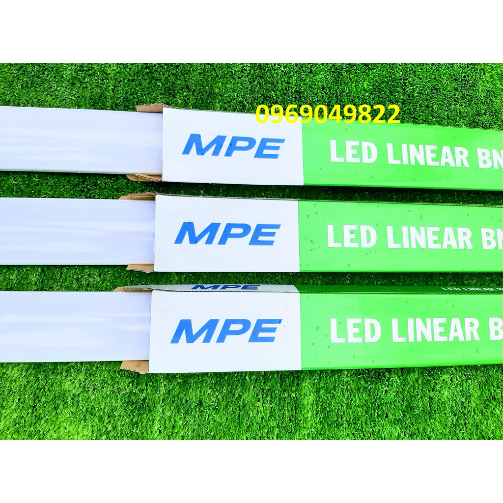 Bộ 3 4 đèn Led bán nguyệt MPE 18W - 60cm và 36W - 1m2  chính hãng ánh sáng trắng 6500K