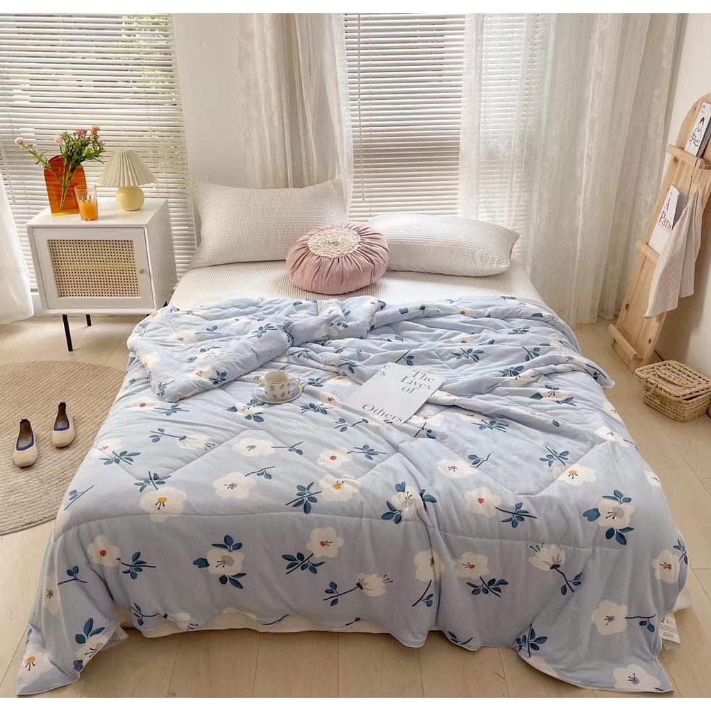 Chăn thun lanh 4 chiều, phong cách hàn quốc-mâu mới