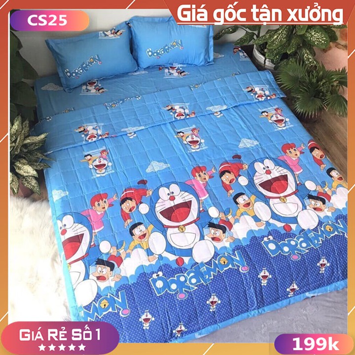 Trọn Bộ 5 món Chăn Ga Gối Với Đa Dạng Mẫu Mã  Mới Nhất Chất Liệu Cotton Poly, Chăn Ga Giá Rẻ Phù Hợp Thời Tiết Mùa Hè