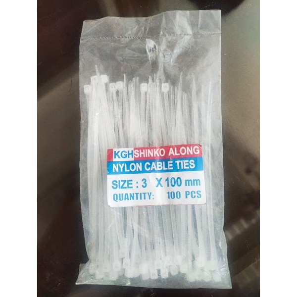 DÂY RÚT NHỰA TRẮNG BÓ 100 CÁI CÁC SIZE