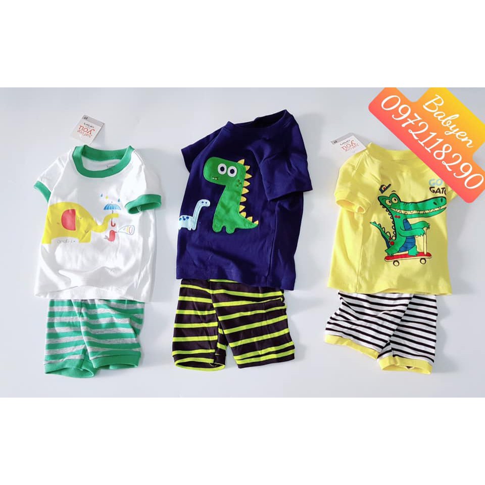 (Ghi chú cân nặng bé để shop lấy size) Bộ carter cho bé trai/ bé gái hàng loại 1 ( inb chọn màu và size)