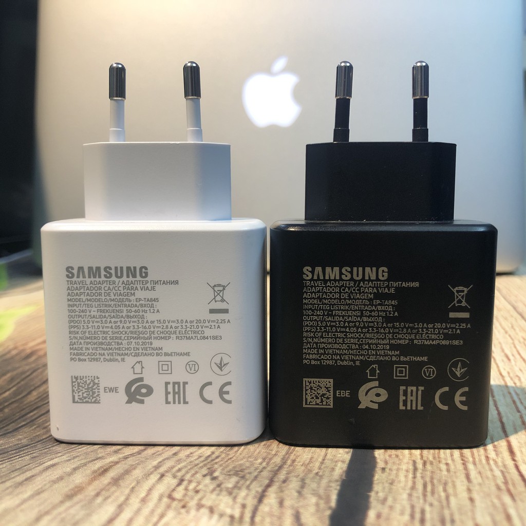 Bộ Sạc Nhanh Samsung 45W cho Samsung Not10/Not10plus/S20/S20lus và nhiều dòng máy khác Bảo Hành 1 Đổi 1(Tặng Bào đựng)
