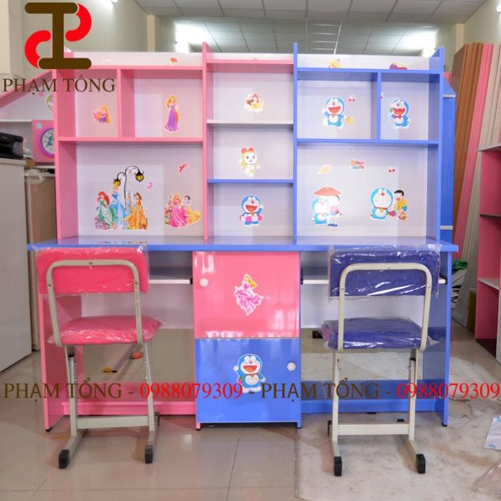 Bàn học đôi dành cho 2 bé  Miễn phí giao hàng