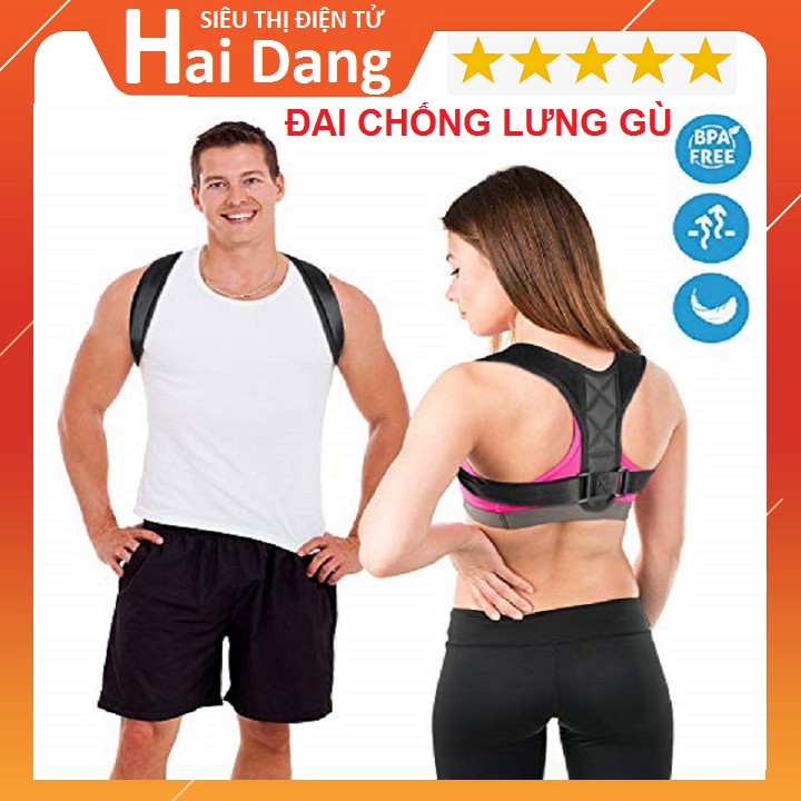 Đai Chống Gù Lưng, Cong Vẹo, Định Hình Cột Sống, Cổ, Vai, Gáy-Đai Định Hình Cơ Thể Chống Gù Lưng