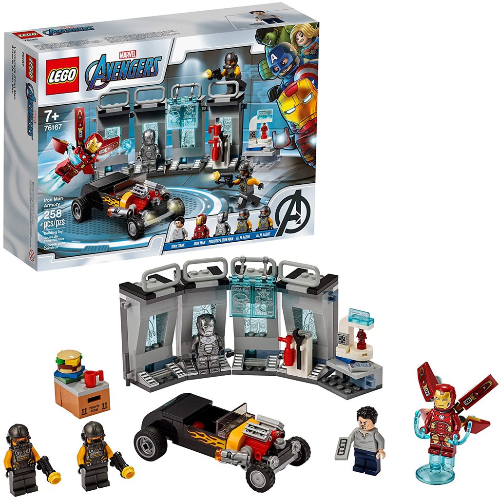 Lego 76167 Marvel Avengers Iron Man Armory  - Kho vũ khí của Iron man