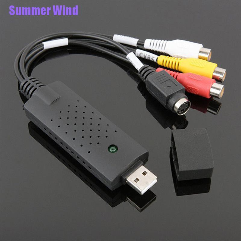 Summer Wind❥Usb 2.0 Vhs To Dvd Digital File Converter Express Video Grabber Audio Av Tv Card