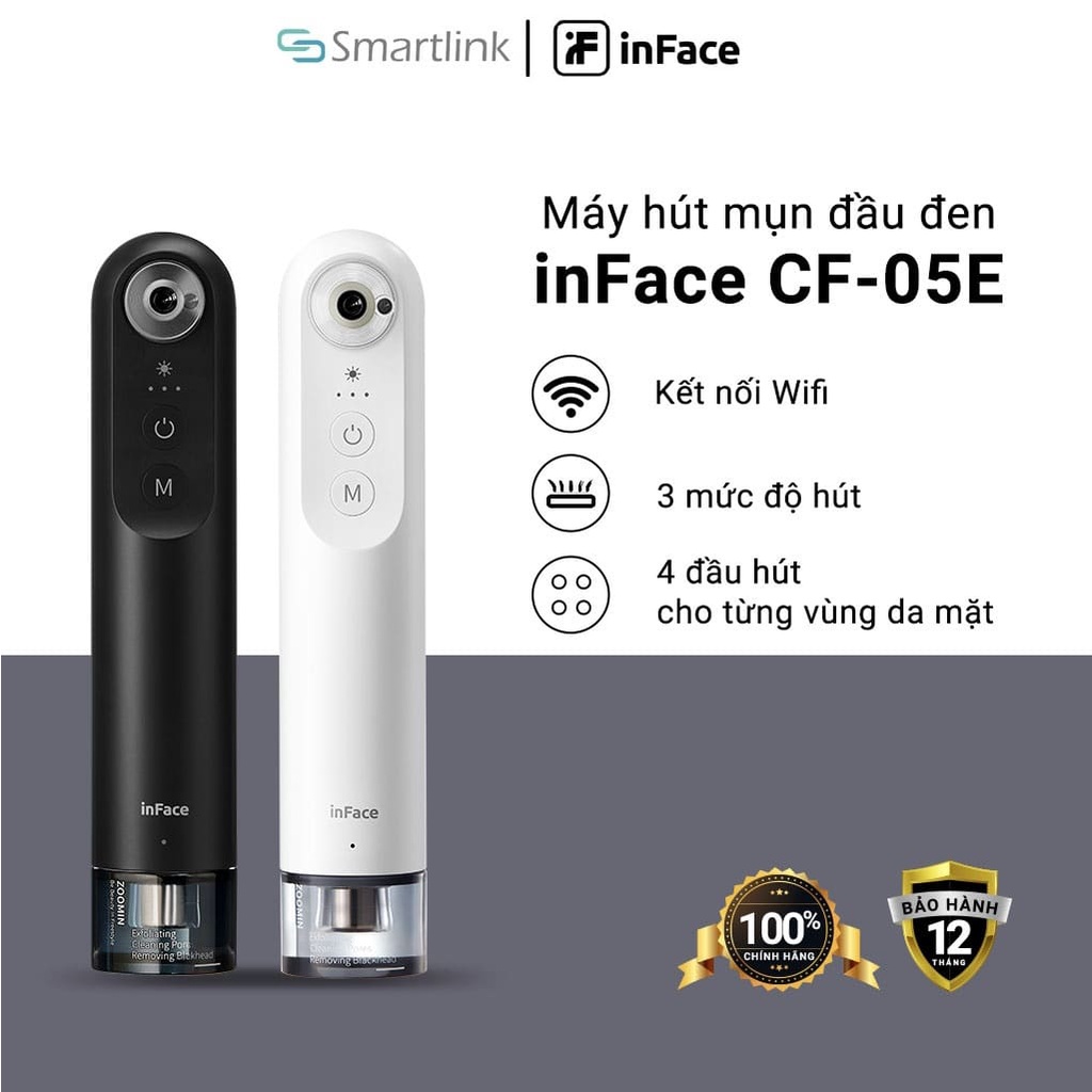 Máy Hút Mụn Đầu Đen Kết Nối App inFace Visual Blackhead Remover CF-05E