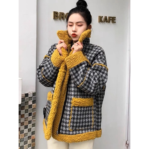 ÁO KHOÁC LÔNG CỪU ULZZANG PHONG CÁCH TRẺ TRUNG HÀNG QUẢNG CHÂU LOẠI 1 | BigBuy360 - bigbuy360.vn