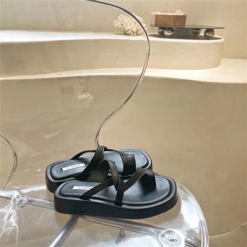 Dép Xỏ Ngón Đế Dày Thoải Mái Thời Trang Mùa Hè Cho Nữ