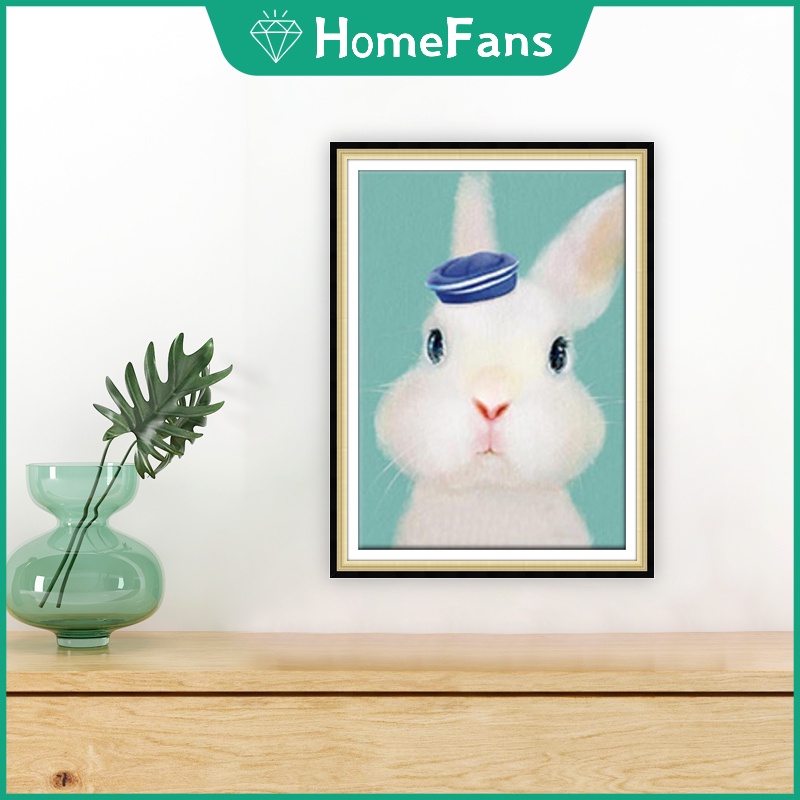 Bộ Tranh Đính Đá 5D Tự Làm 30x40cm Hình Động Vật Xinh Xắn