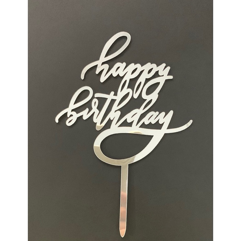 set 10 mica HPBD chữ y uốn