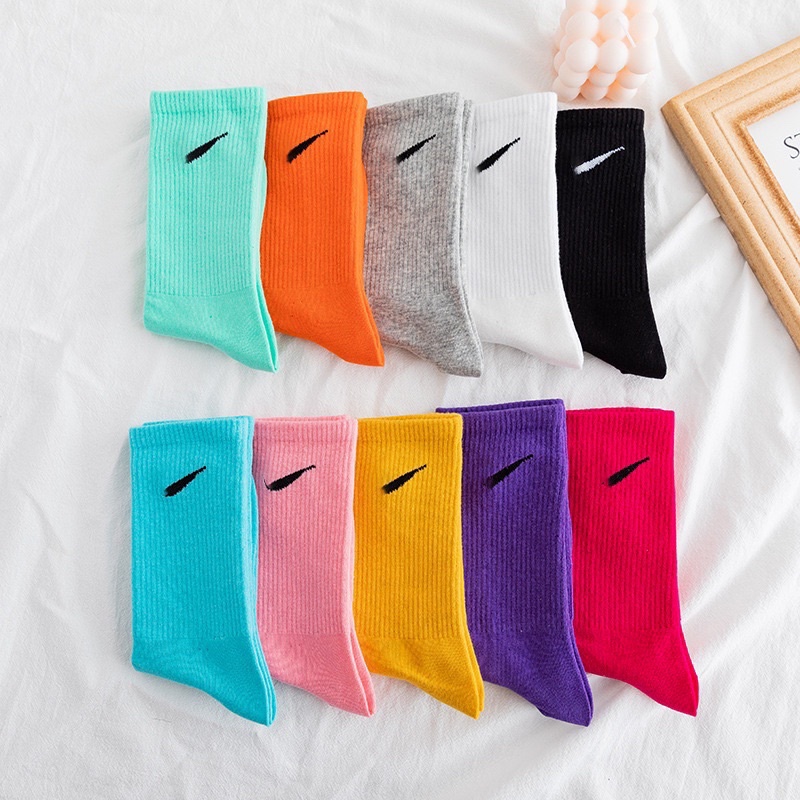 Tất nk - Vớ nk cổ cao nhiều màu Nam Nữ Phối cùng sneaker cực đẹp-Kho sỉ mai xuân