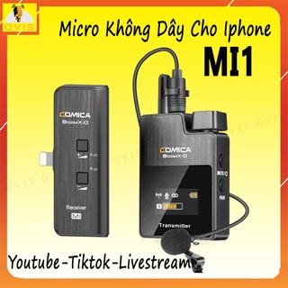 Micro Cài Áo Không Dây Cổng Lightning Thu Âm Cho Các Thiết Bị IPhone, IPad, IPod | Comica BoomX-D (MI1 / MI2)