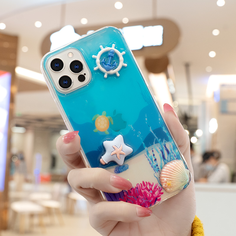 Ốp Điện Thoại Họa Tiết Đại Dương Độc Đáo Cho iPhone 6 6plus 7 7plus 8 8plus X Xr Xs 11 12 Pro Max Plus Pro Max | BigBuy360 - bigbuy360.vn