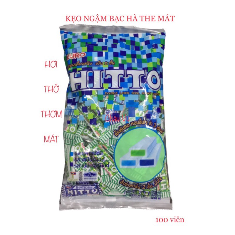 [FLASH SALE] Kẹo Hitto bạc hà 300gr ( 100 viên )