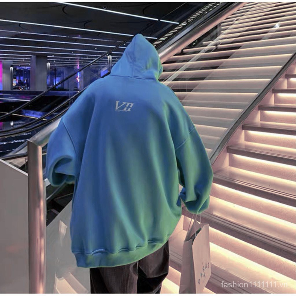 Áo hoodie nỉ bông siêu dày form rộng unisex in hình họa tiết chữ cực đẹp