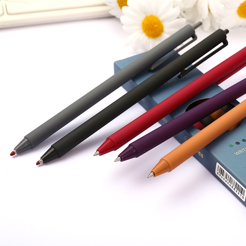 Set 5 Bút Mực Gel Đen Kiểu Dáng Đơn Giản