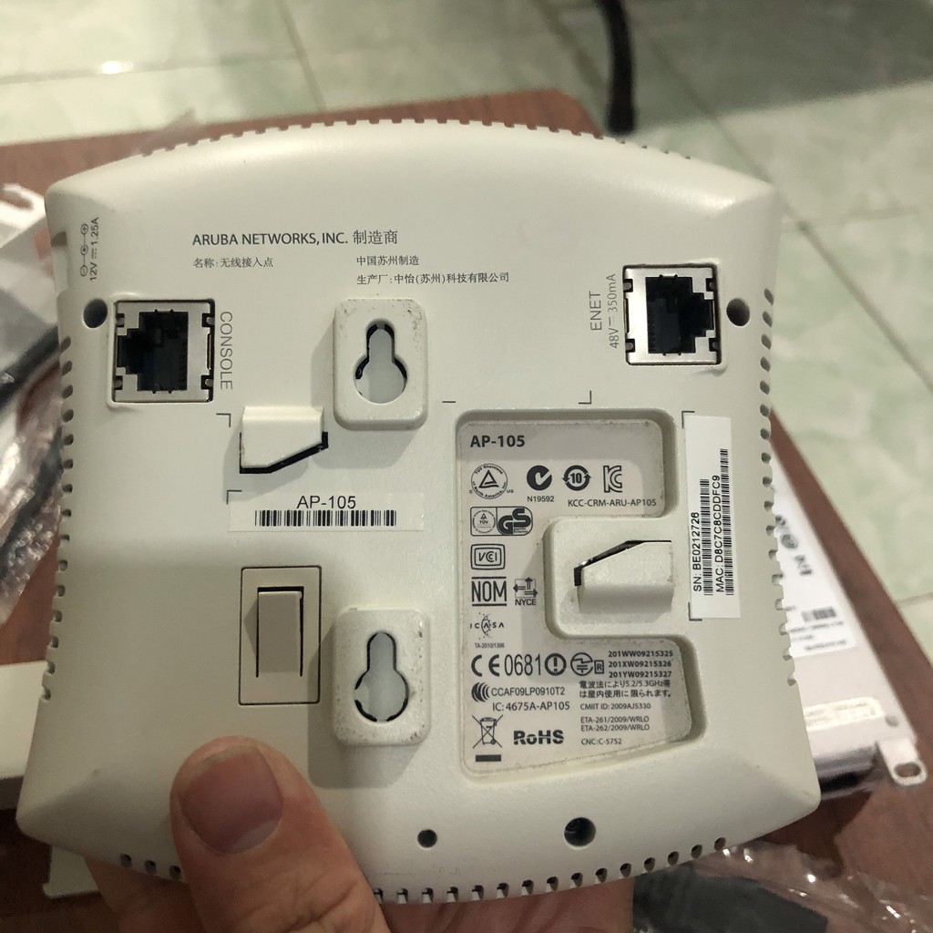 Bộ phát sóng wifi chuyên dụng aruba AP-105 hàng qua sử dụng