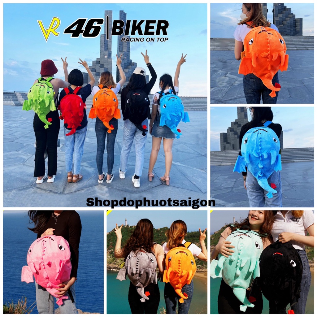 Balo rồng cỡ to nhất vải nhung mịn cao cấp, cute hơn balo khủng long