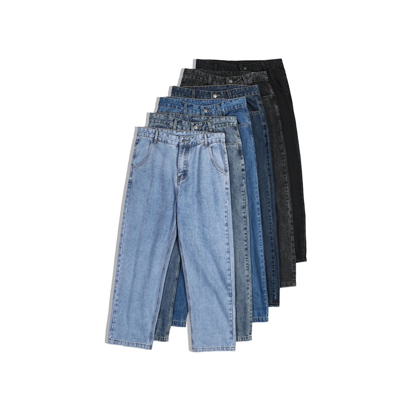 Quần jean Nam ống rộng - baggy nam hàn quốc - quần bò nam