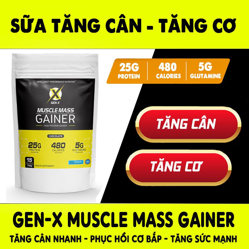 Sữa Tăng Cân Tăng Cơ - Muscle Mass GEN-X túi 750g