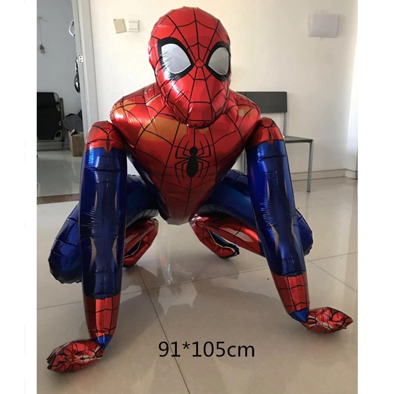 Bộ Bong Bóng Nhôm Hình Người Nhện 3D