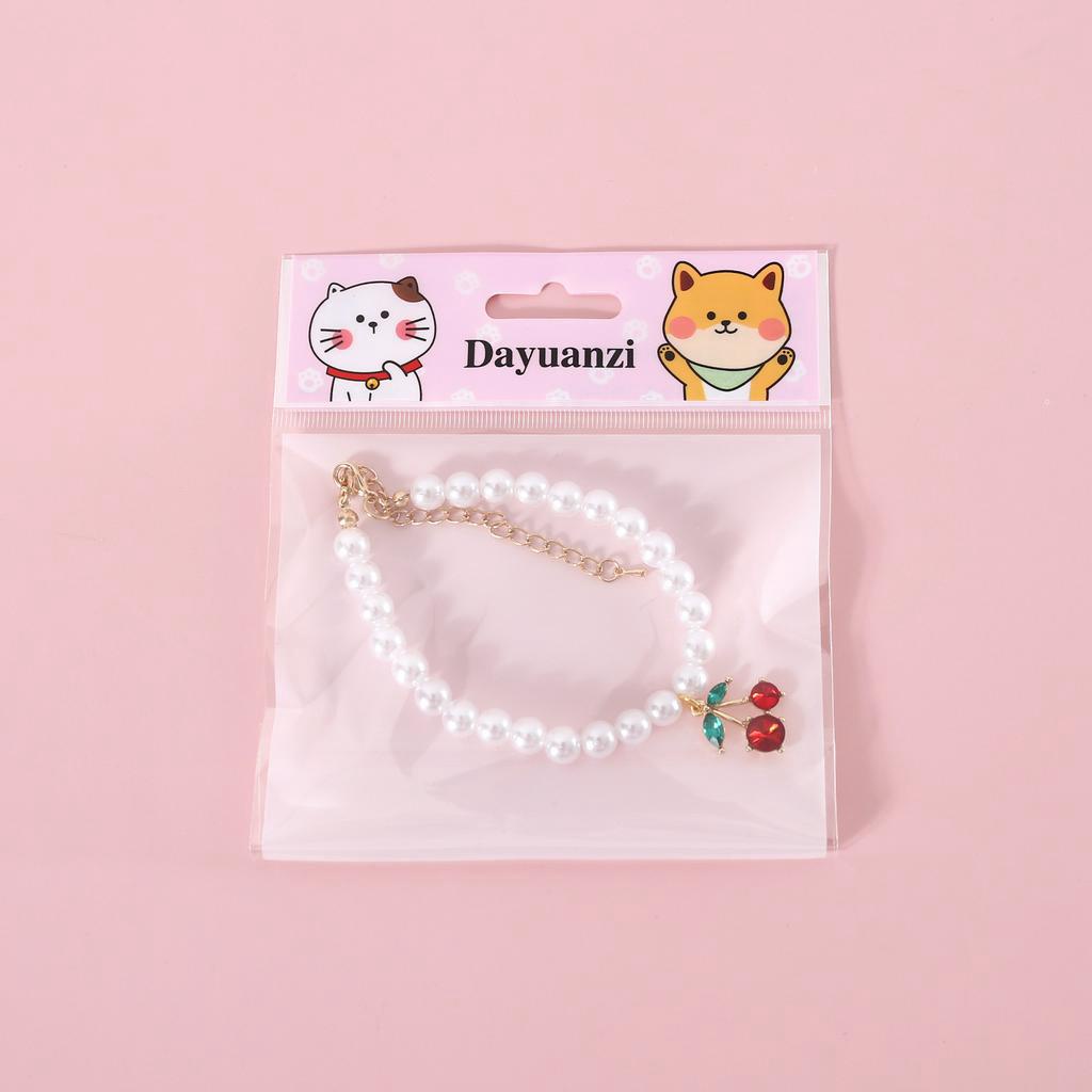 Vòng Cổ Ngọc Trai Cho Chó Mèo - Kiểu Dáng Mới Dễ Thương 💝