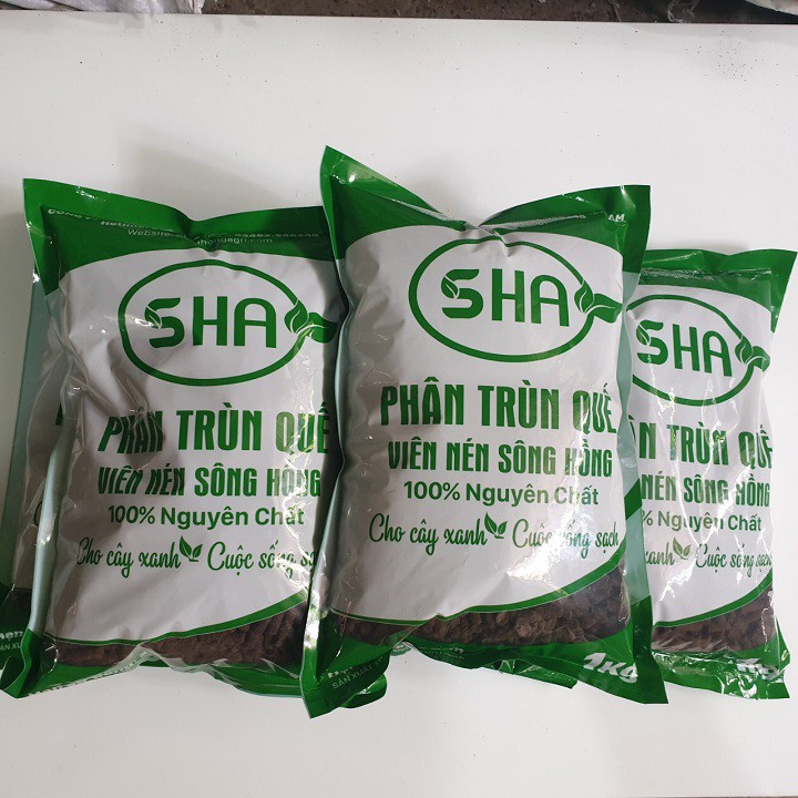 10 Gói Phân Trùn quế Viên Nén Sông Hồng