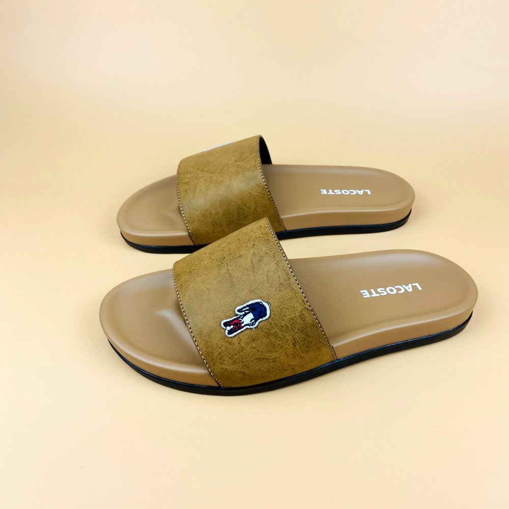 Dép Nam Nữ LACOSTEE Thời Trang - Dép Lê Logo Cắt Laser Sắc Nét Sang Trọng,Cao Cấp