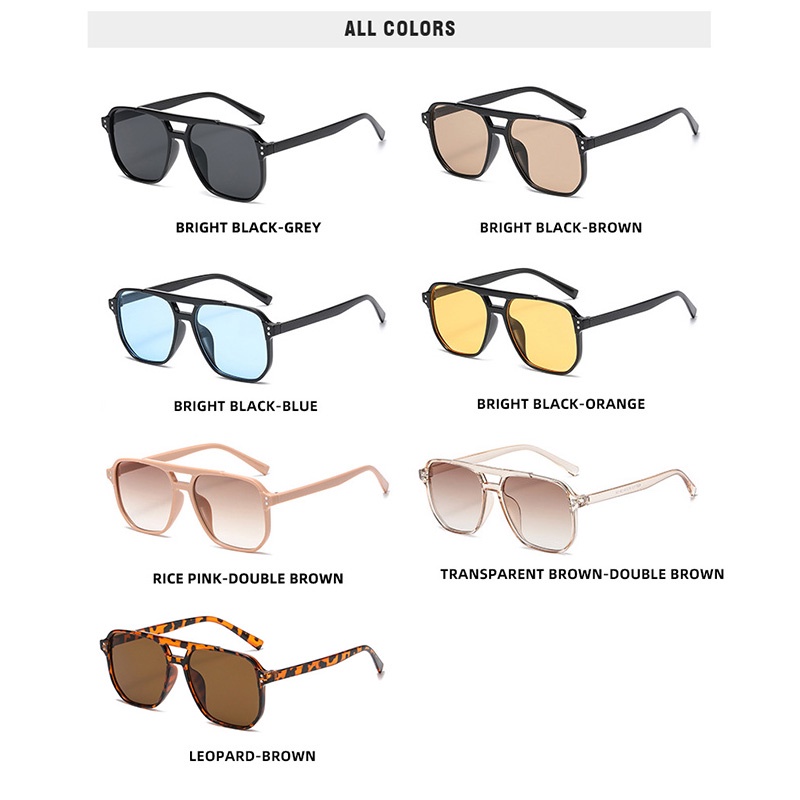 Kính Mát Gọng Lớn Màu Kẹo Phong Cách Cổ Điển Thời Trang