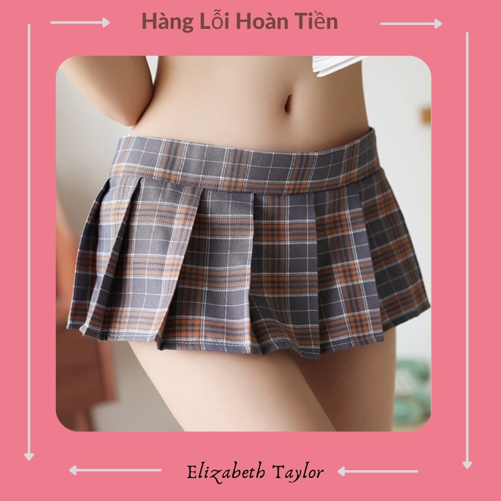 Cosplay Học Sinh Sexy - Đồ Lót Cosplay Học Sinh - Set Đồ Ngủ Cosplay Học Sinh Thắt Nơ