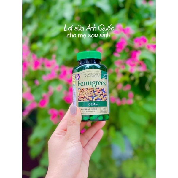 (Date mới)Cỏ lợi sữa Fenugreek chính hãng Uk -date mới theo lô